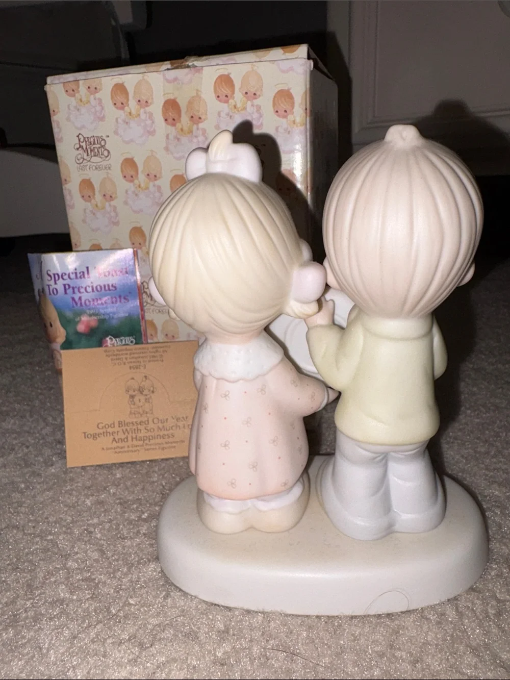 Precious Moments Figurine 1st Anniversary E-2854